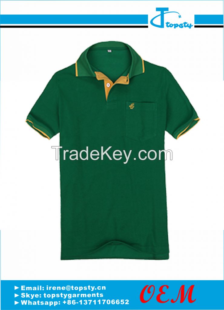 Customized cotton men's polo shirts