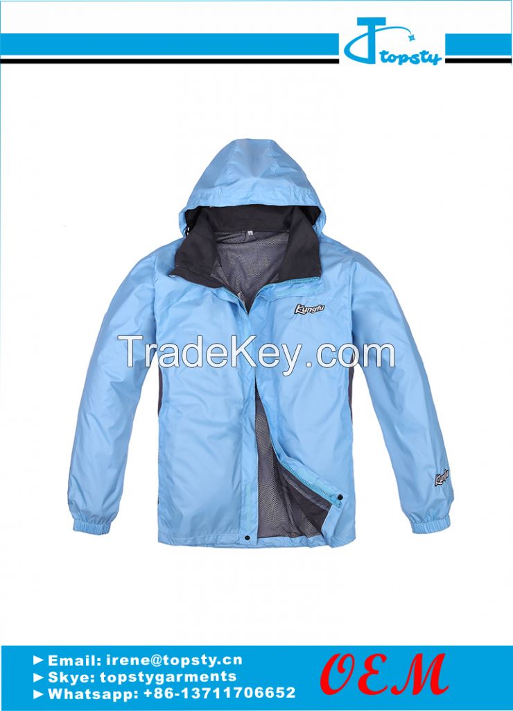 customized nylon men's windbreaker jacket 