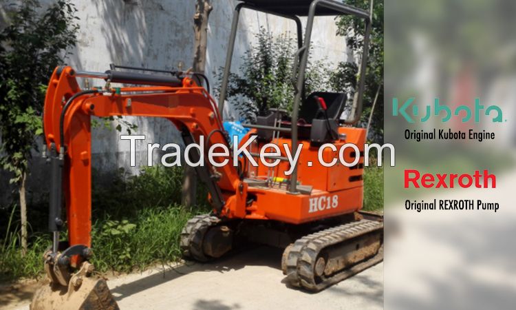 Japan Kubota Engine Hydraulic Digger Machine 2 Ton Mini Excavator