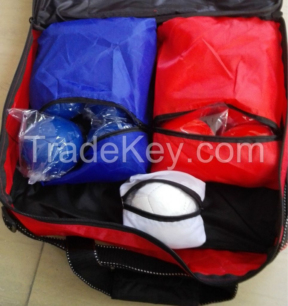 Paralympic BOCCIA BALLS set HANDmade STITCHED with carrying bag