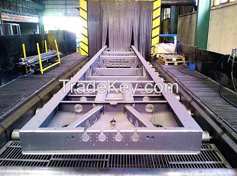 ROLLER CONVEYOR BLAST MACHINE