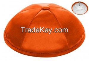 Orange Deluxe Satin kippahs