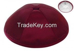 Burgundy Deluxe Satin kippahs