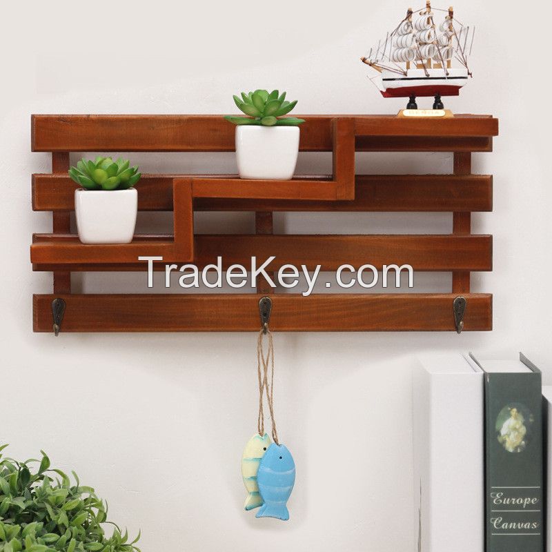 High Quality Solid Wooden Wall Hanger For Decoration 