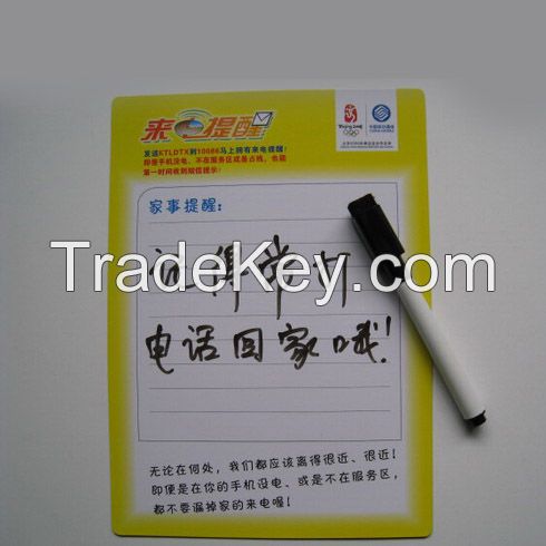 Custom cow designs printing magnetic whiteboard for refrigerator magne