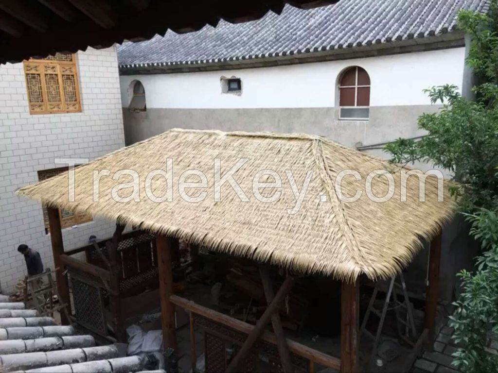  synthetic resin plastic artificial palm leaf thatch roof tile