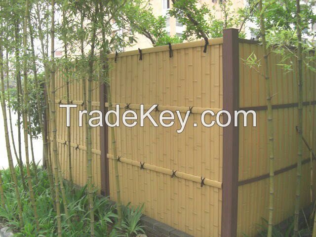 China Suppliers Waterproof Synthetic Artificial bamboo fence For Sale