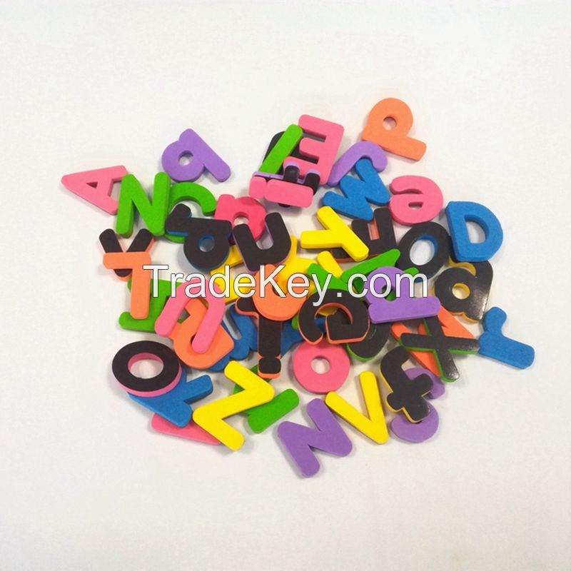 School teaching educational toys eva foam magnetic alphabet letters