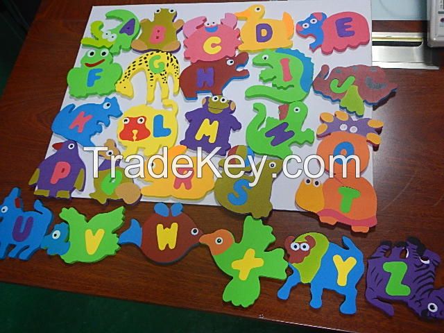 EVA foam numbers sea animals shape baby kids bath toy