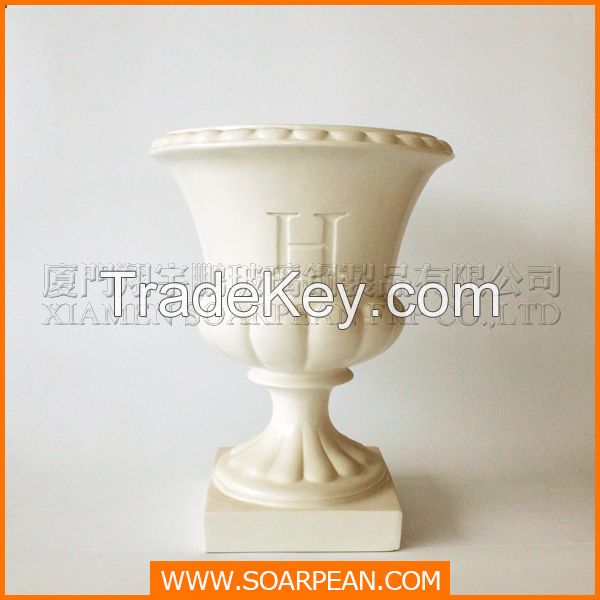 Fiberglass flower pots and vases