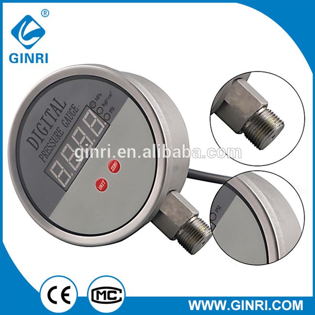 Digital pressure gauge 0-60 Mpa PSI Axial or Radial mount