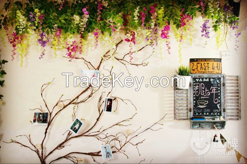 artificial wisteria flowers ceiling decoration