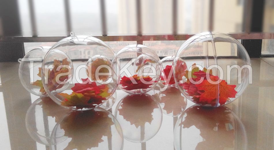 Plastic fillable balls christmas decoration