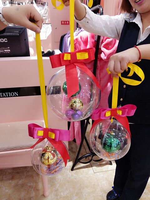 Plastic fillable balls christmas decoration