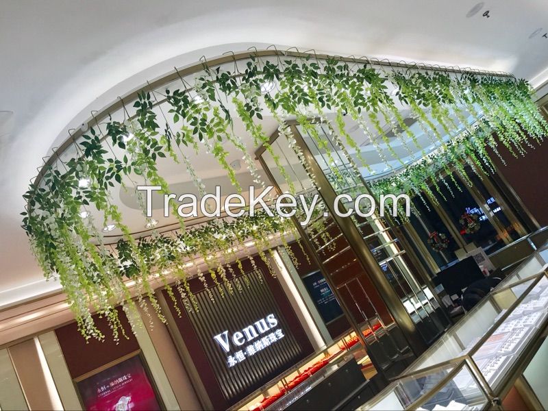 Wisteria crystal ball hanging ornamental corridor hang decoration wall hanging decoration of the decoration of the beauty indoor and outdoor flower ball decoration