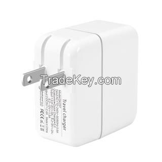 Quick Fast Charging Dual Port 5v 2.4a Qualcomm QC3.0 Travel Charger mobile phone charger for Mobile Phone and Cell Phone