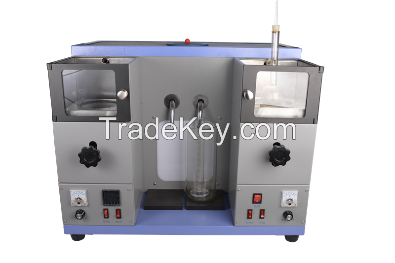 Petroleum product distillation tester (low temperature double tube)