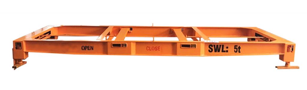 Forklift containerspreader for empty containers
