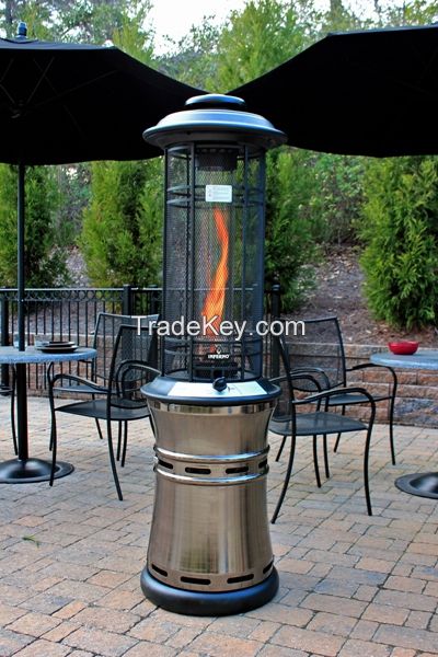 Retractable design gun metal camping gas patio heater