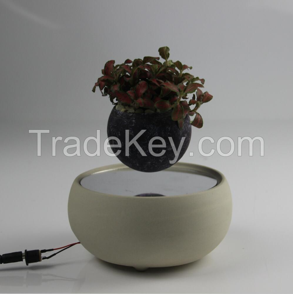 Ceramic base magnetic air bonsai for gift 0-300g