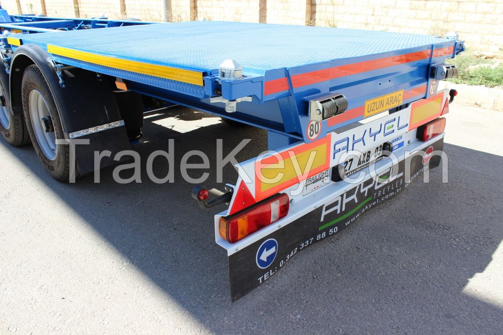 container flatbed semi-trailer