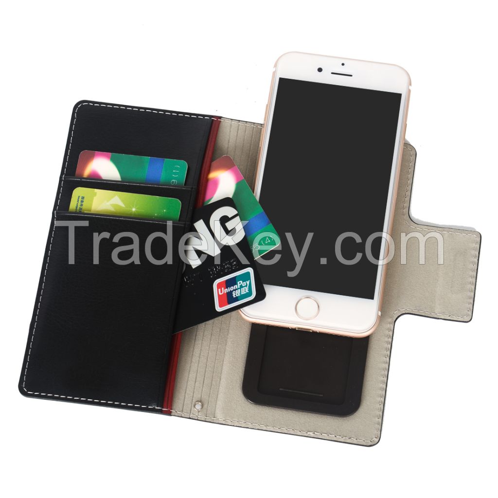 Luxury Wallet Leather Magnetic Flip Stand Case For iPhone 8 With Card Slot