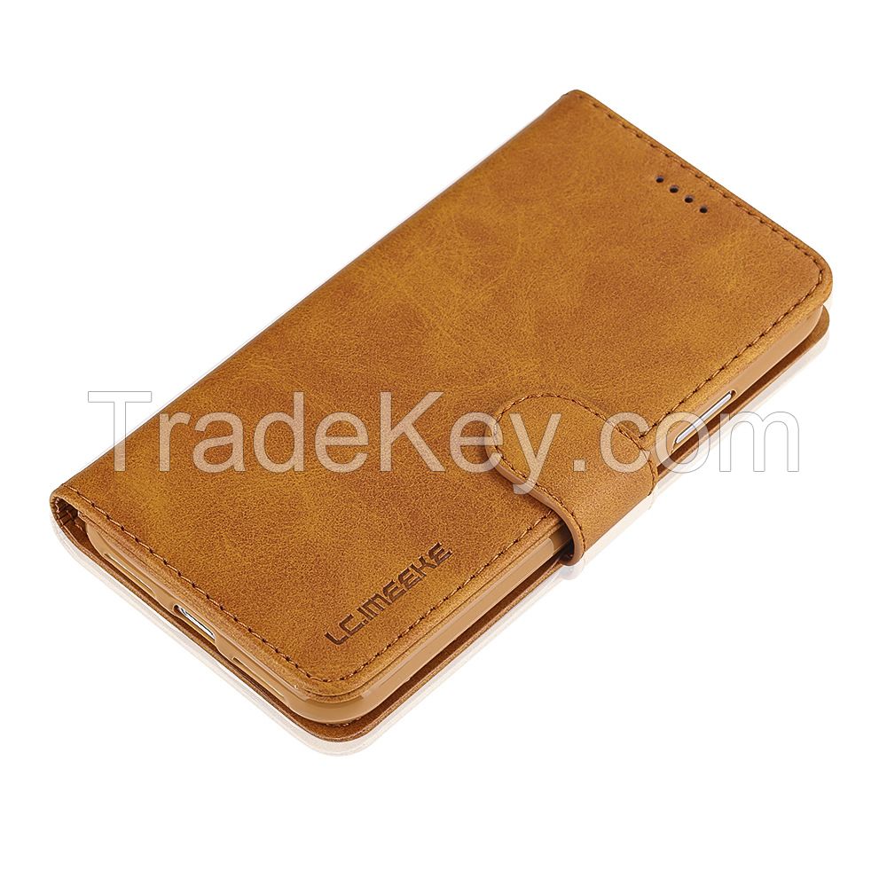 High custom PU leather wallet flip phone case for iPhone X 