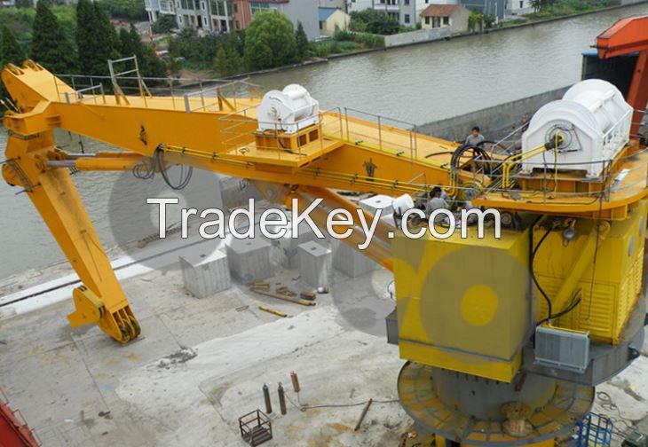 Low Cost Heavy Knuckle Boom Lift In Marine Crane With Extended Jib