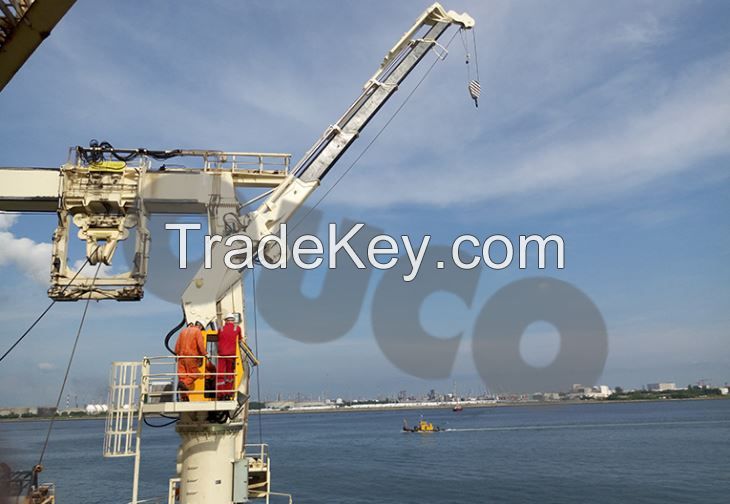 2.5T Foldable Knuckle Boom And Telescopic Compund Hydraulic Crane