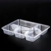 Disposable transparent  multi-grid  box lid thin wall plastic mould