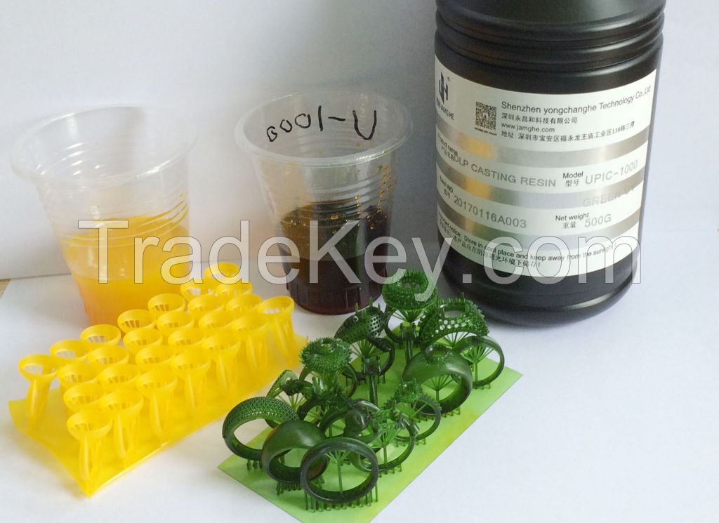 Liquid resin for DLP 3d printer / castable resin / 3D Rapid Prototyping Resin for SLA DLP / UV photopolymer material