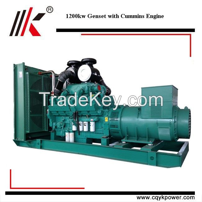 High quality 1200kw 1500 kva KTA50-G3 Cummins engine diesel generator