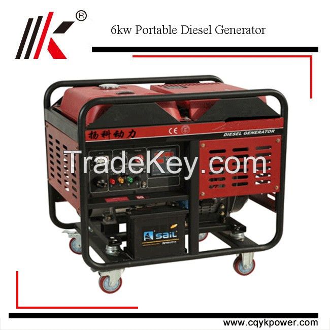 Top sale small diesel generator with 10hp diesel engine