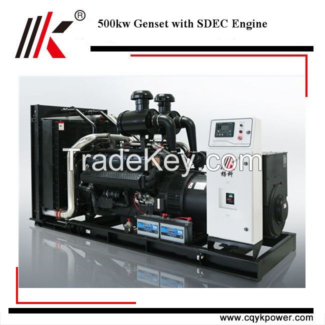 Cheap electric start dynamo 500kw diesel generator set price