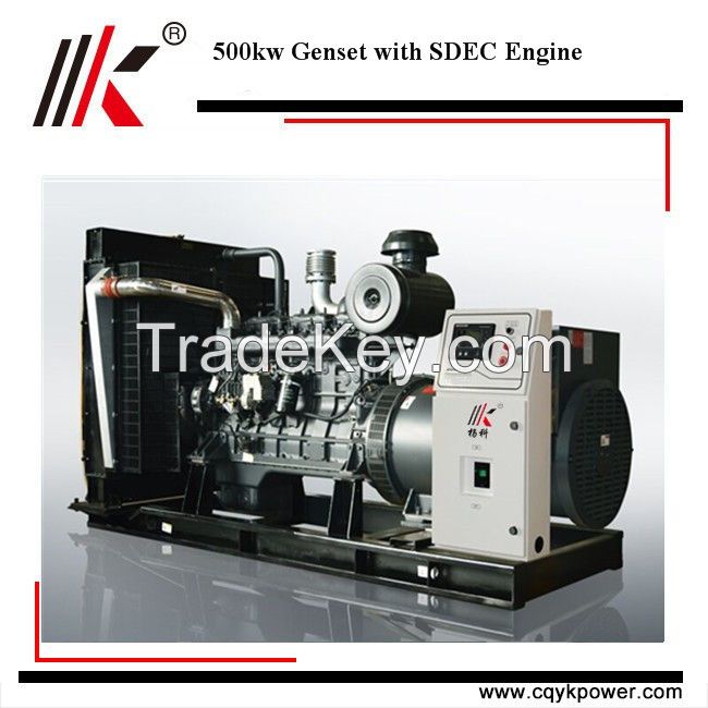 Cheap electric start dynamo 500kw diesel generator set price