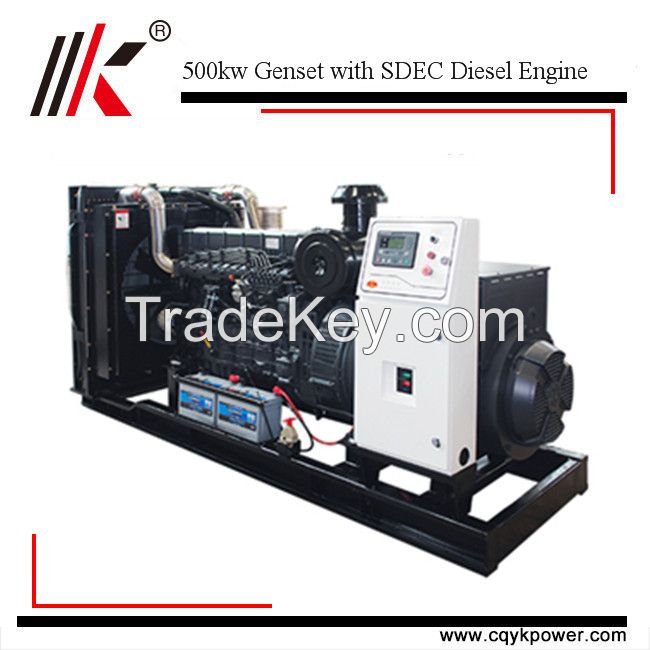 Cheap electric start dynamo 500kw diesel generator set price