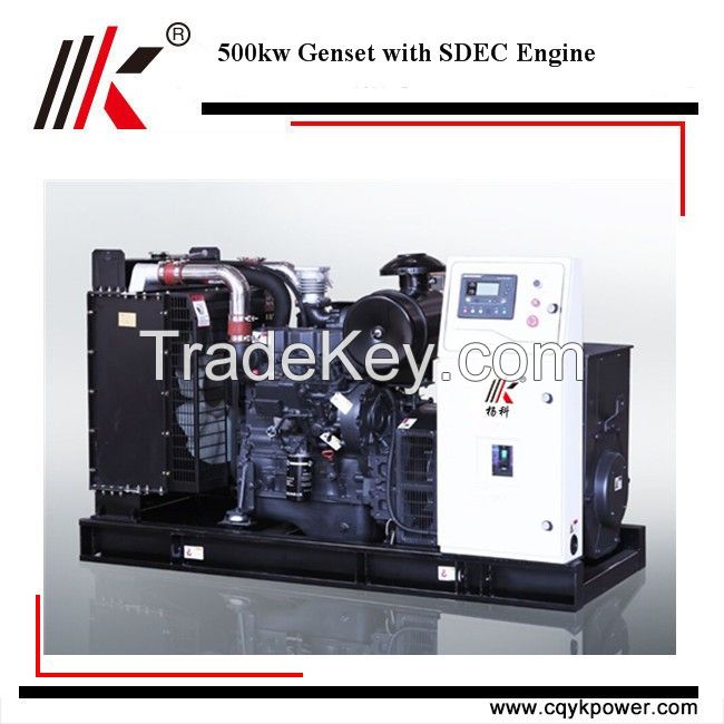 Cheap electric start dynamo 500kw diesel generator set price