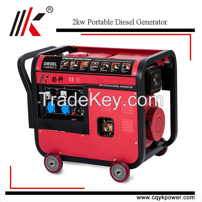 2017 new design small 2kw diesel generator