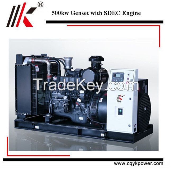 Cheap electric start dynamo 500kw diesel generator set price