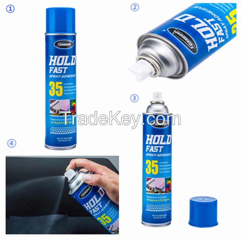Sprayidea 35 Hold fast light material bonding fast drying spray adhesive