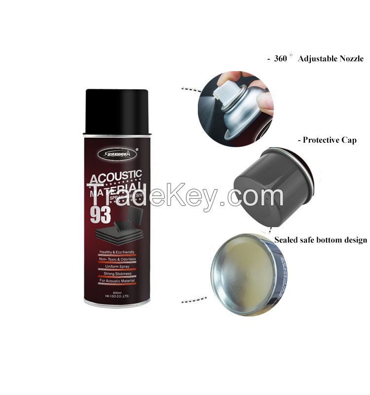 Sprayidea 93 New Invention Acoustic Sponge Insulation Material Spray Adhesive