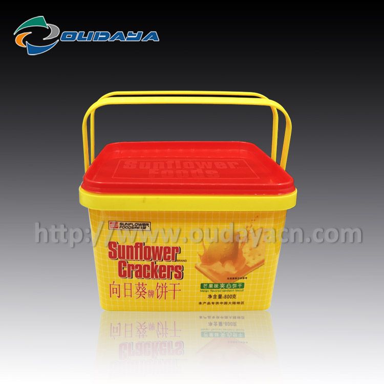 Hot-selling IML plastic food container , cookie box, candy box