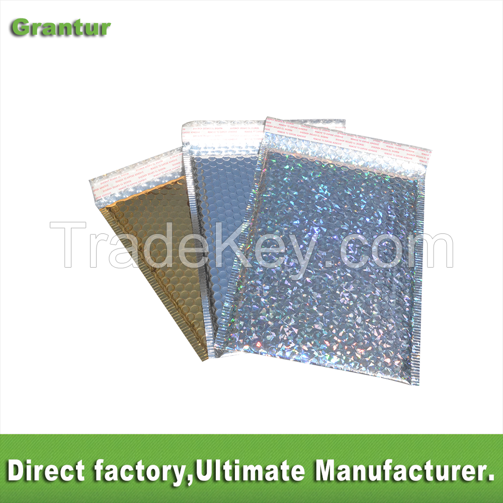 holographic bubble mailer factory custom holographic bubble envelope bag