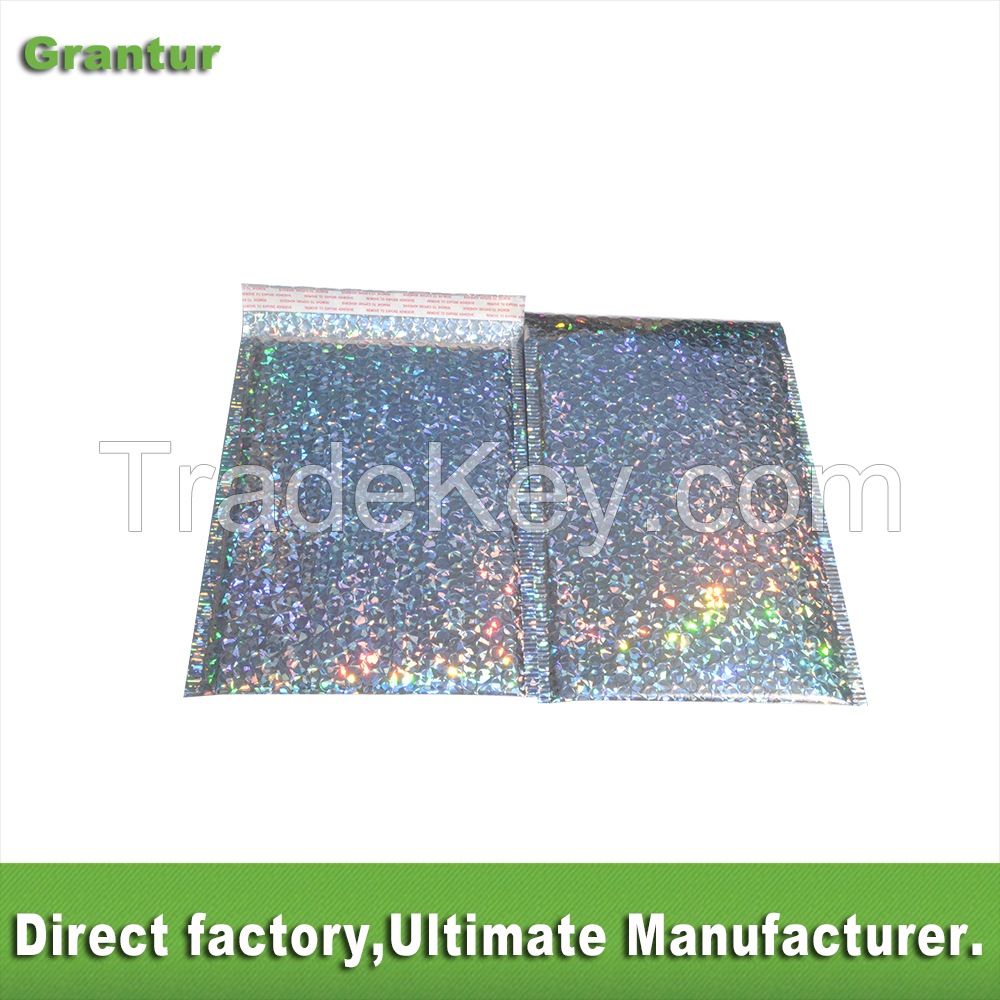 holographic bubble mailer factory custom holographic bubble envelope bag