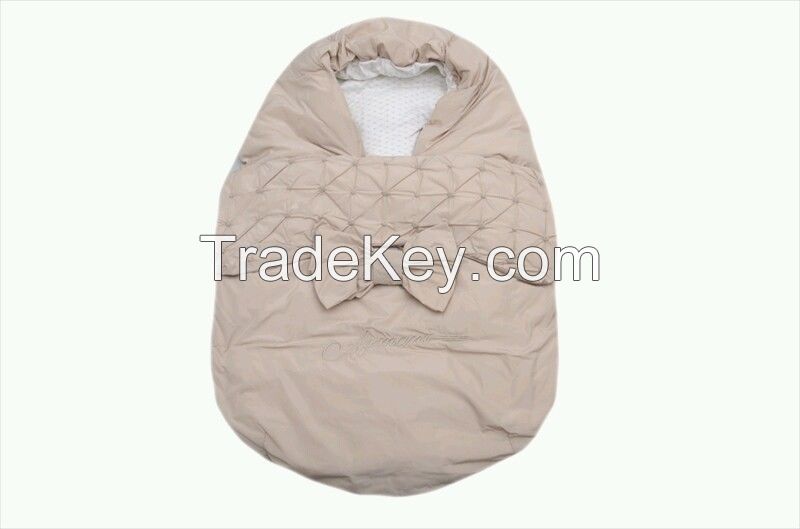 NWT NEW Armani Junior baby girls beige padded nest bunting sleeping bag 