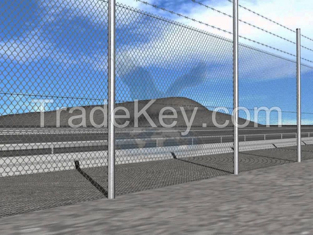 Panel Fencing System  Galvanised And Pvc  Coated