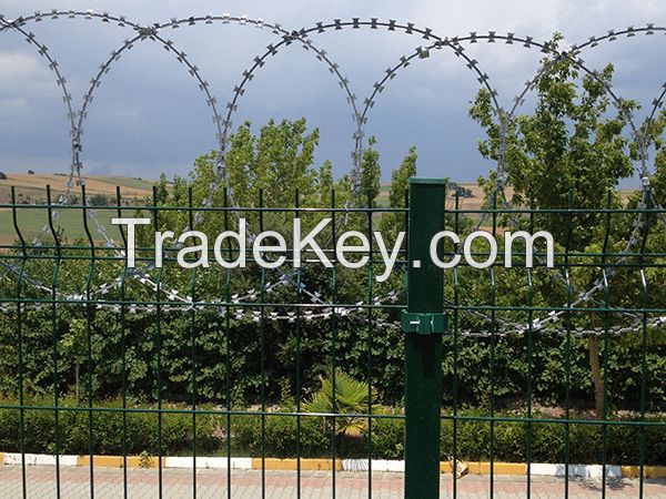 PANEL FENCING SYSTEM  GALVANISED AND PVC  COATED