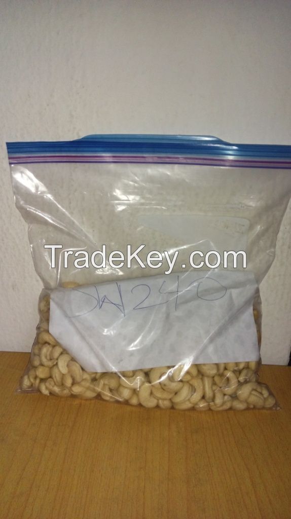 Processed Cashew Nut and Raw Cashew Nut