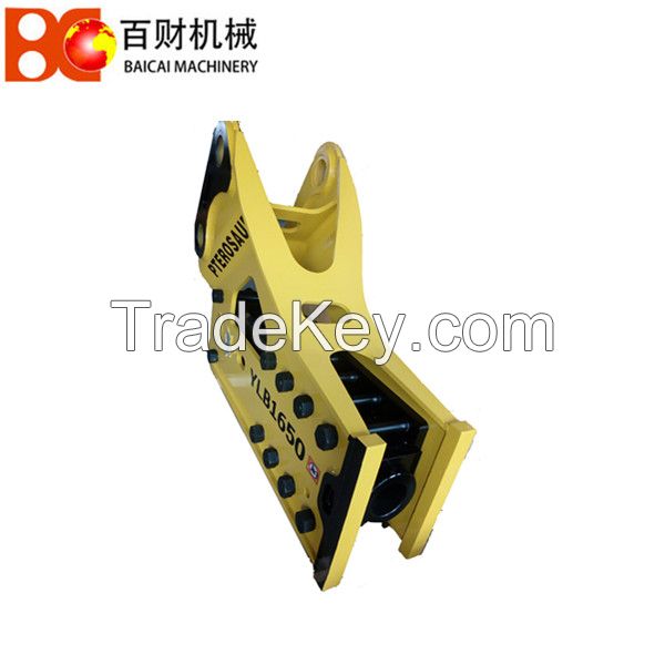 Hydraulic rock hammer for breaking stone and road construction for 30-40 ton excavator