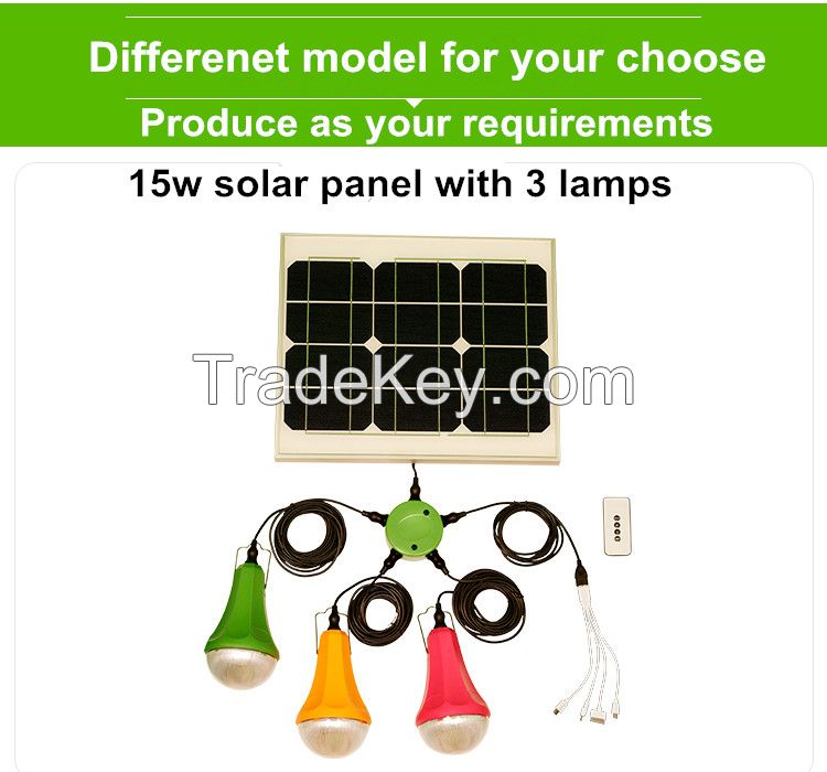 Portable Solar LED Lamp Solar Lighting System Emergency Lamp